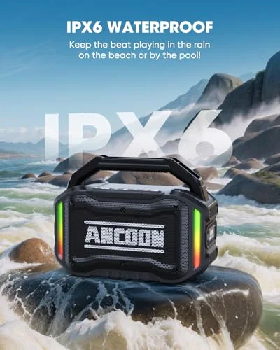 ANCOON портативная Bluetooth колонка — изображение 3 из 6, разноцветный