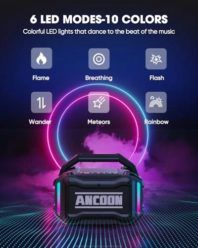 ANCOON портативная Bluetooth колонка — изображение 6 из 6, разноцветный