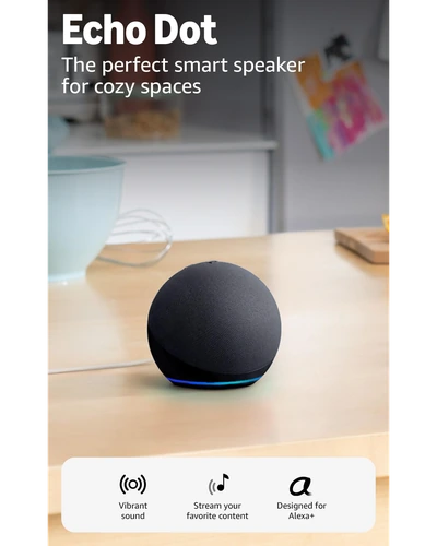 Amazon Echo Dot умная колонка с Alexa, угольный