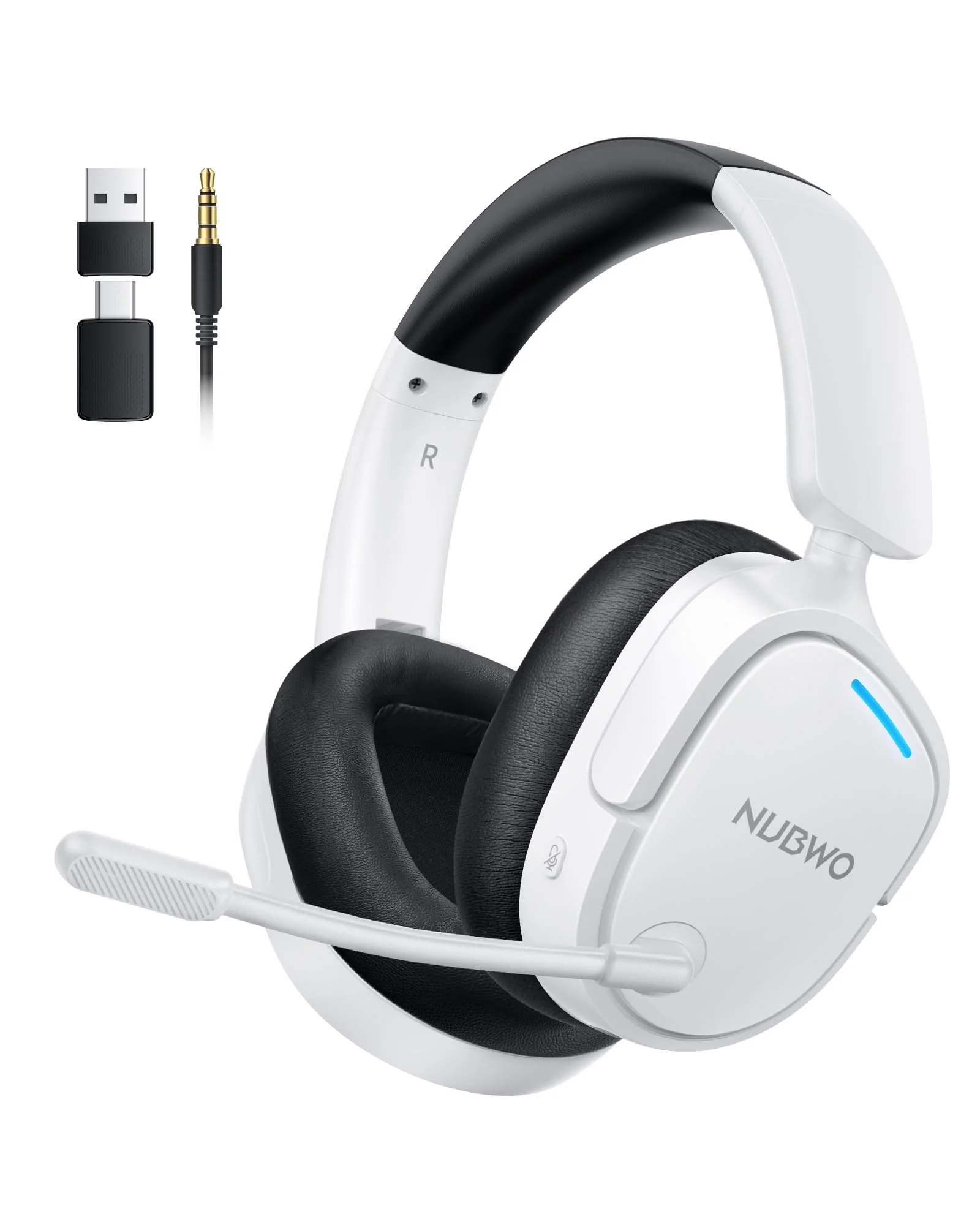 NUBWO HG04 игровые наушники PS5, 7.1 Surround, 80ч — 1