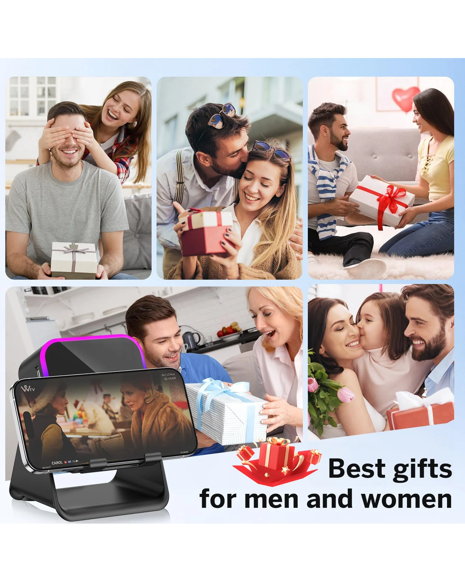 Wireless Induction Speaker колонка Bluetooth с держателем телефона — 9