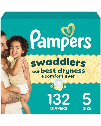Pampers Swaddlers Подгузники размер 5, 132 шт