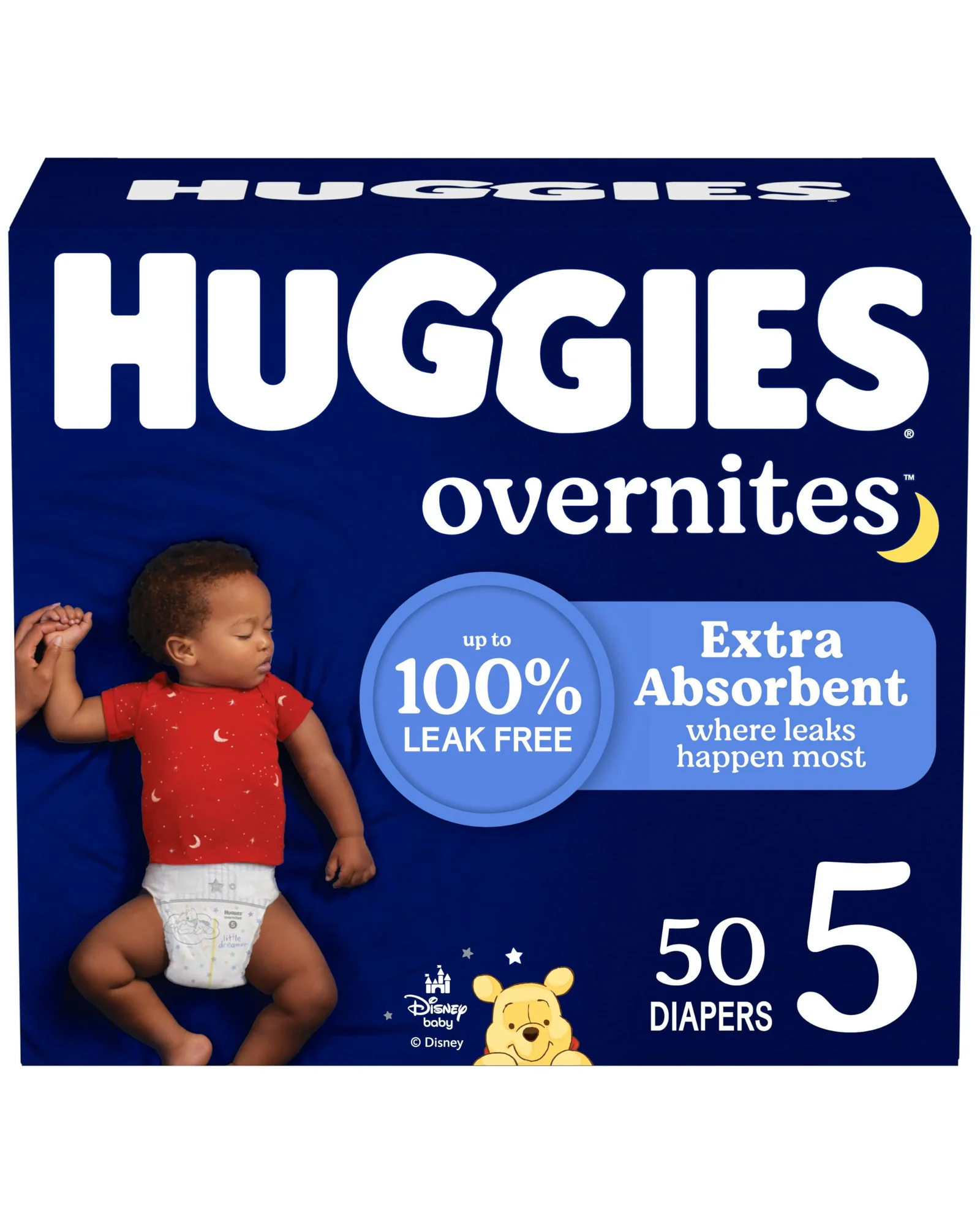 Huggies Overnites Size 5 Overnight Diapers 50 шт. — белый