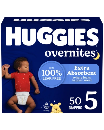 Huggies Overnites Size 5 Overnight Diapers 50 шт.