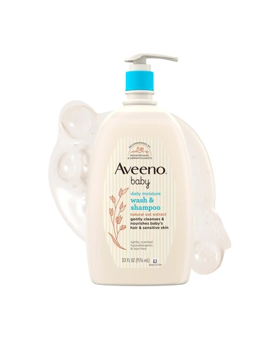 Aveeno Baby Daily Moisture гель для ванны и шампунь