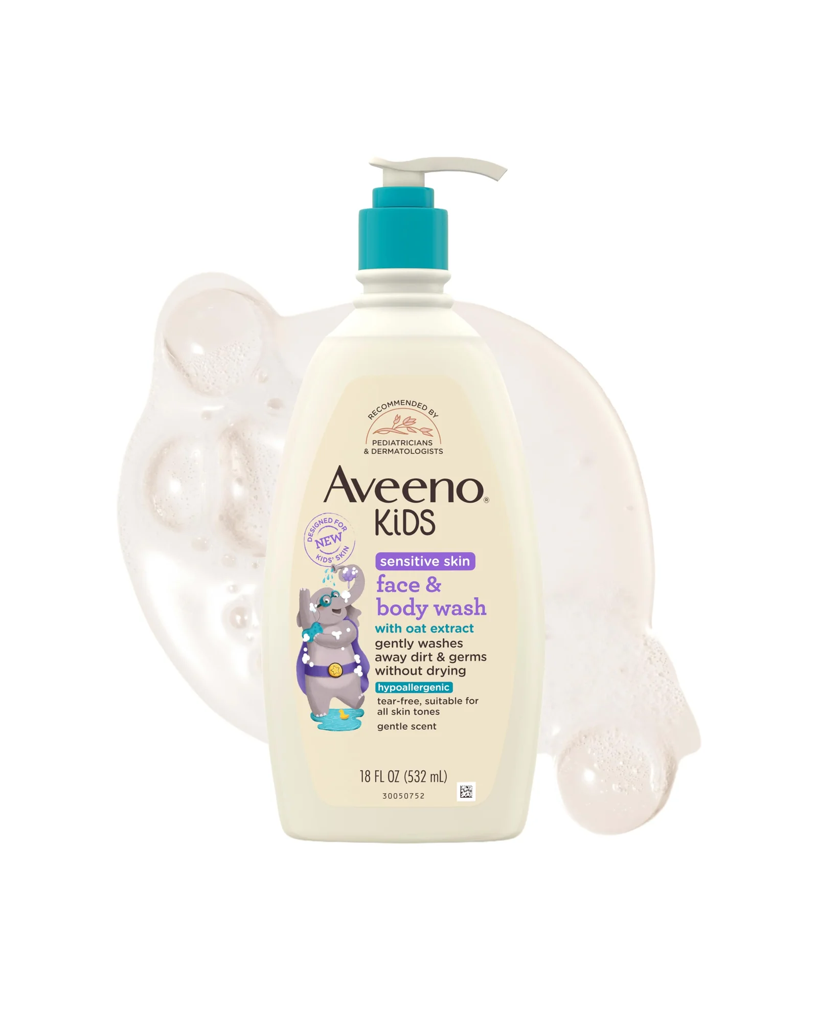 Aveeno Kids гель для лица и тела 530мл — 1