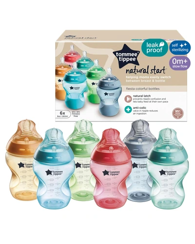 Tommee Tippee Natural Start Бутылочка 9 oz, антиколик, набор 6 штук