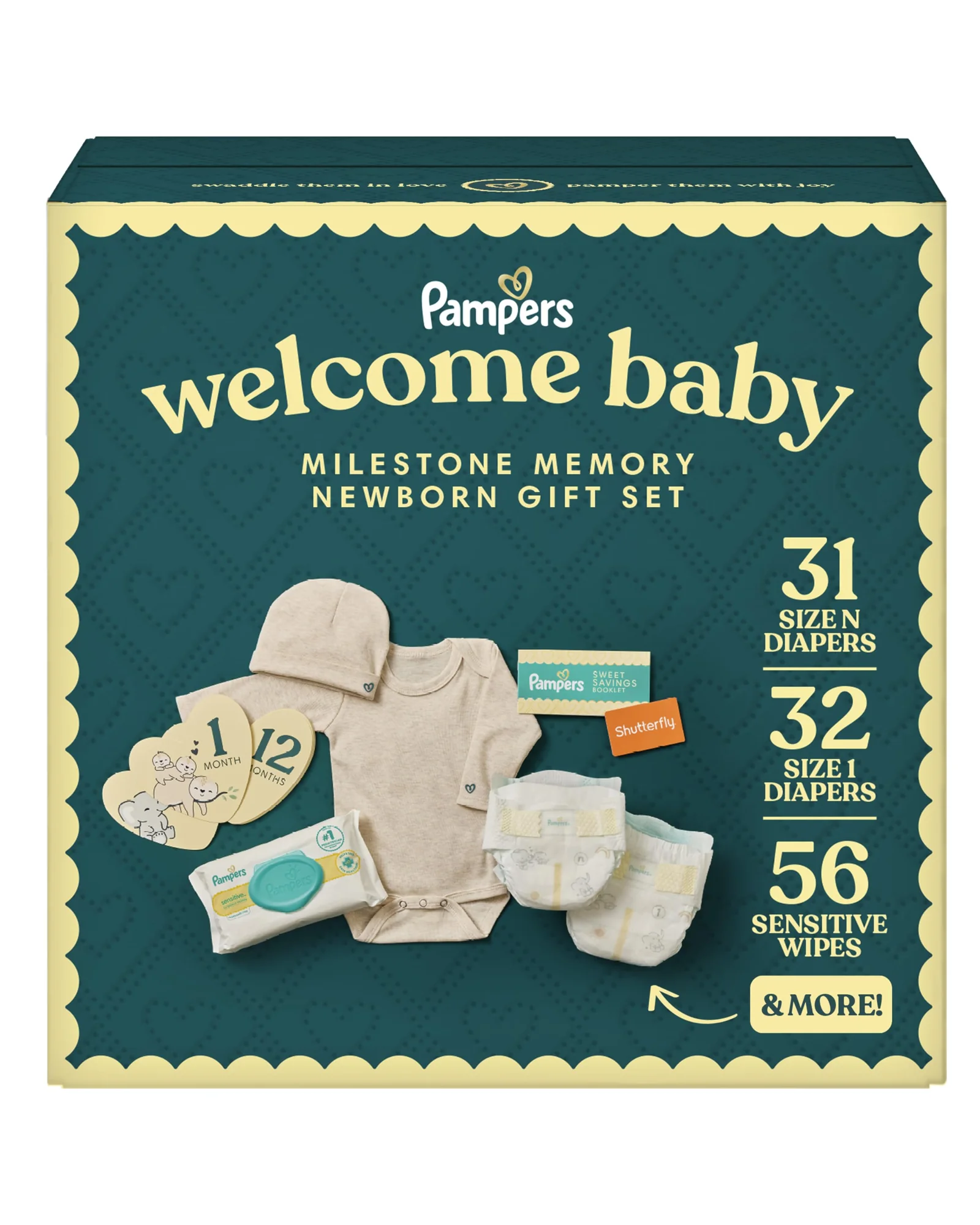 Pampers подарочный набор Milestone Memory для новорожденных — мульти