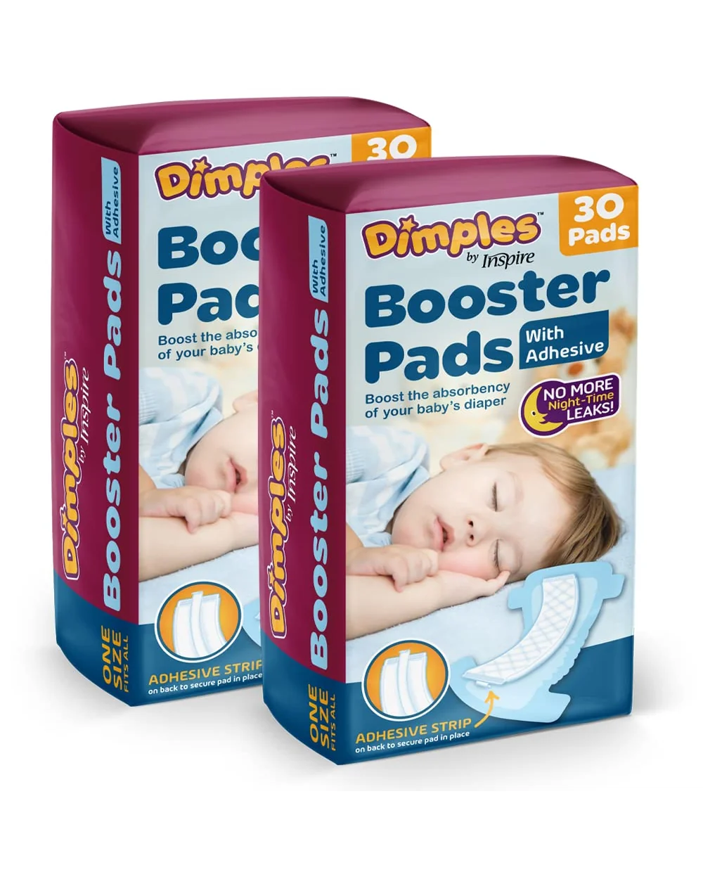 Dimples Booster Pads вкладыши подгузники 60 шт — 1