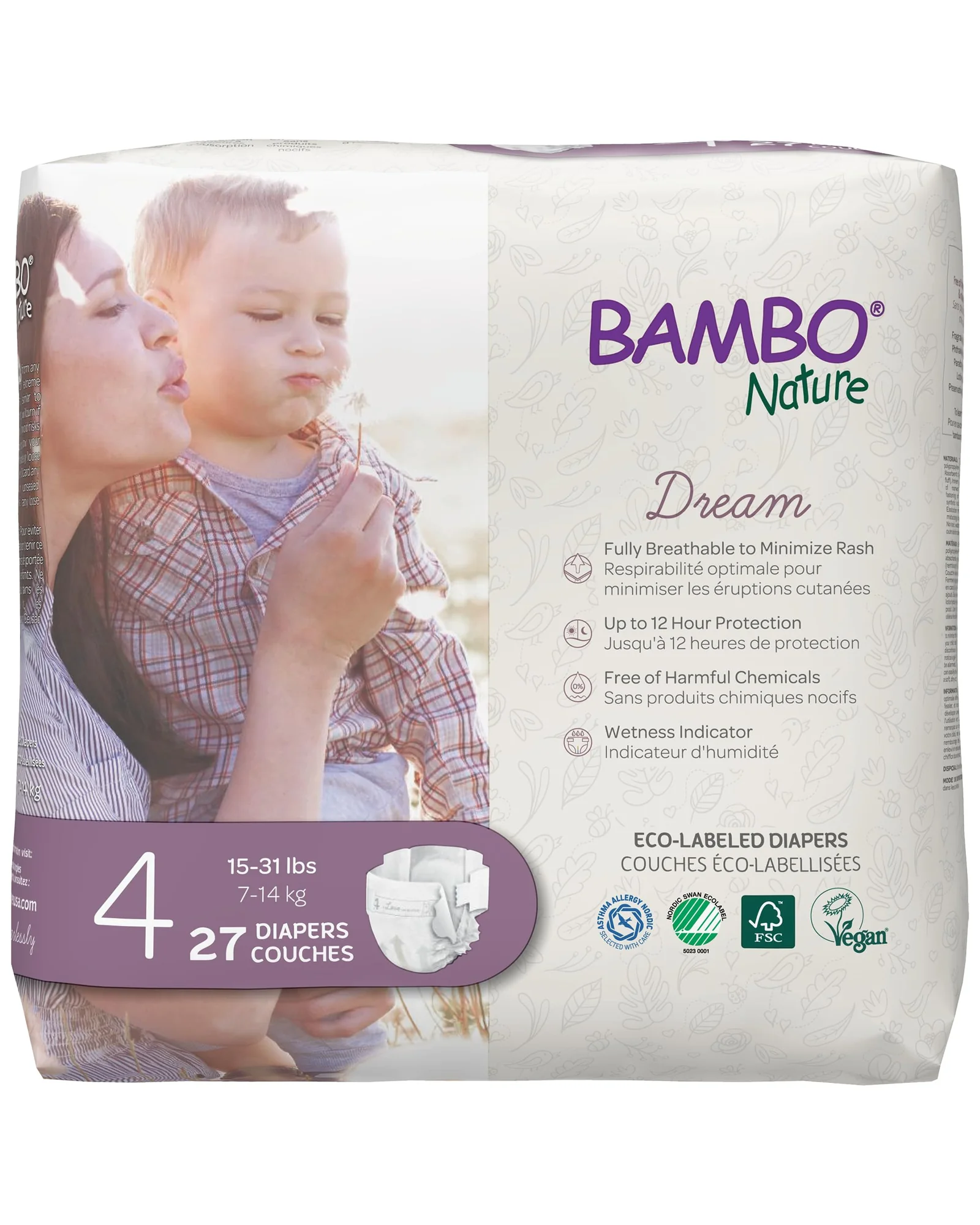 Bambo Nature - Премиум экологичные подгузники 4 размер (15-31 кг) — 1