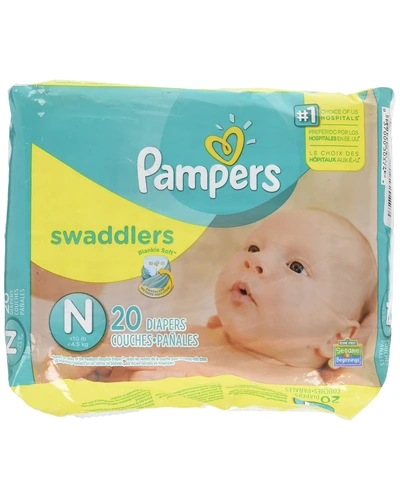 Pampers Swaddlers Newborn подгузники 20 шт