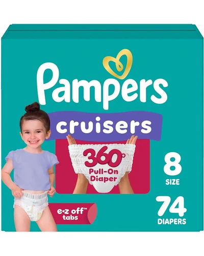 Pampers Cruisers 360 подгузники размер 8, 74 штуки