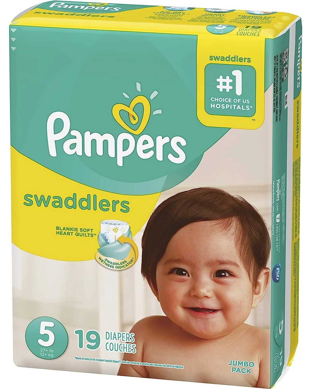 Pampers Swaddlers Active подгузники размер 5 — 1