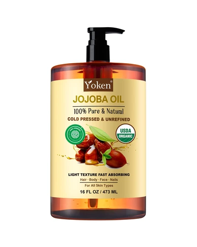 Yoken Pure Jojoba Oil Organic USDA 16 fl oz