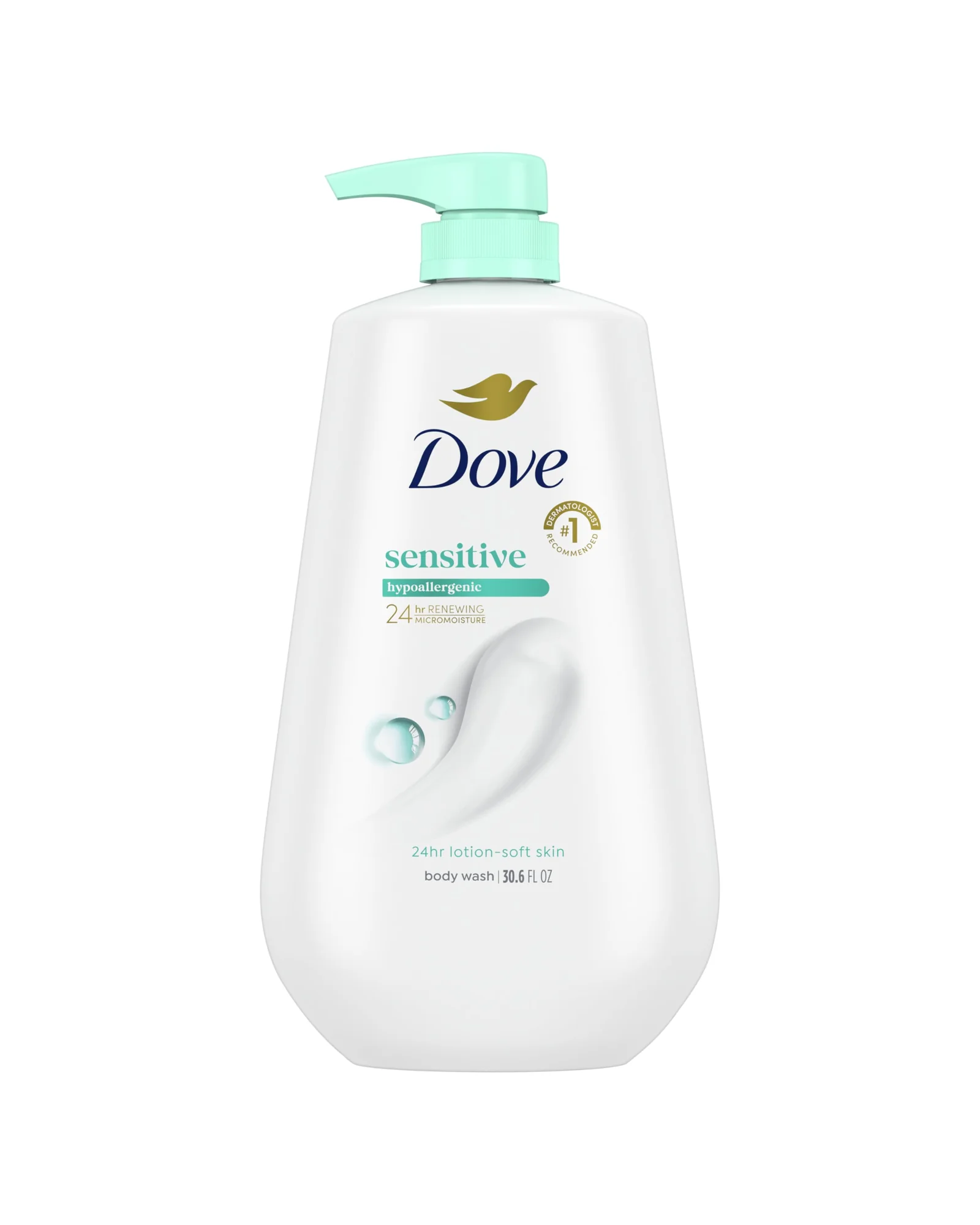 Dove Гель для душа Sensitive Skin — белый