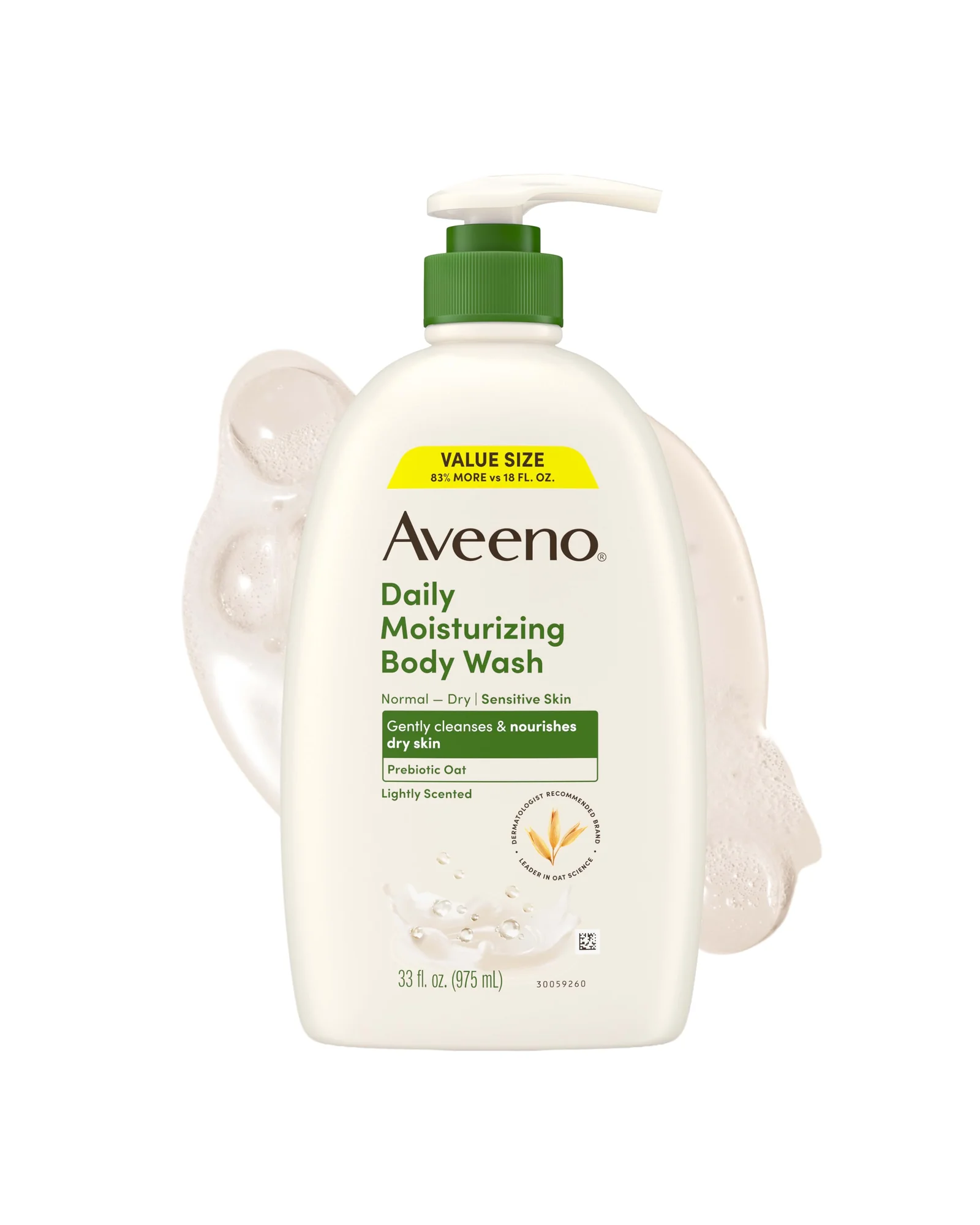 Aveeno гель для душа увлажняющий — белый