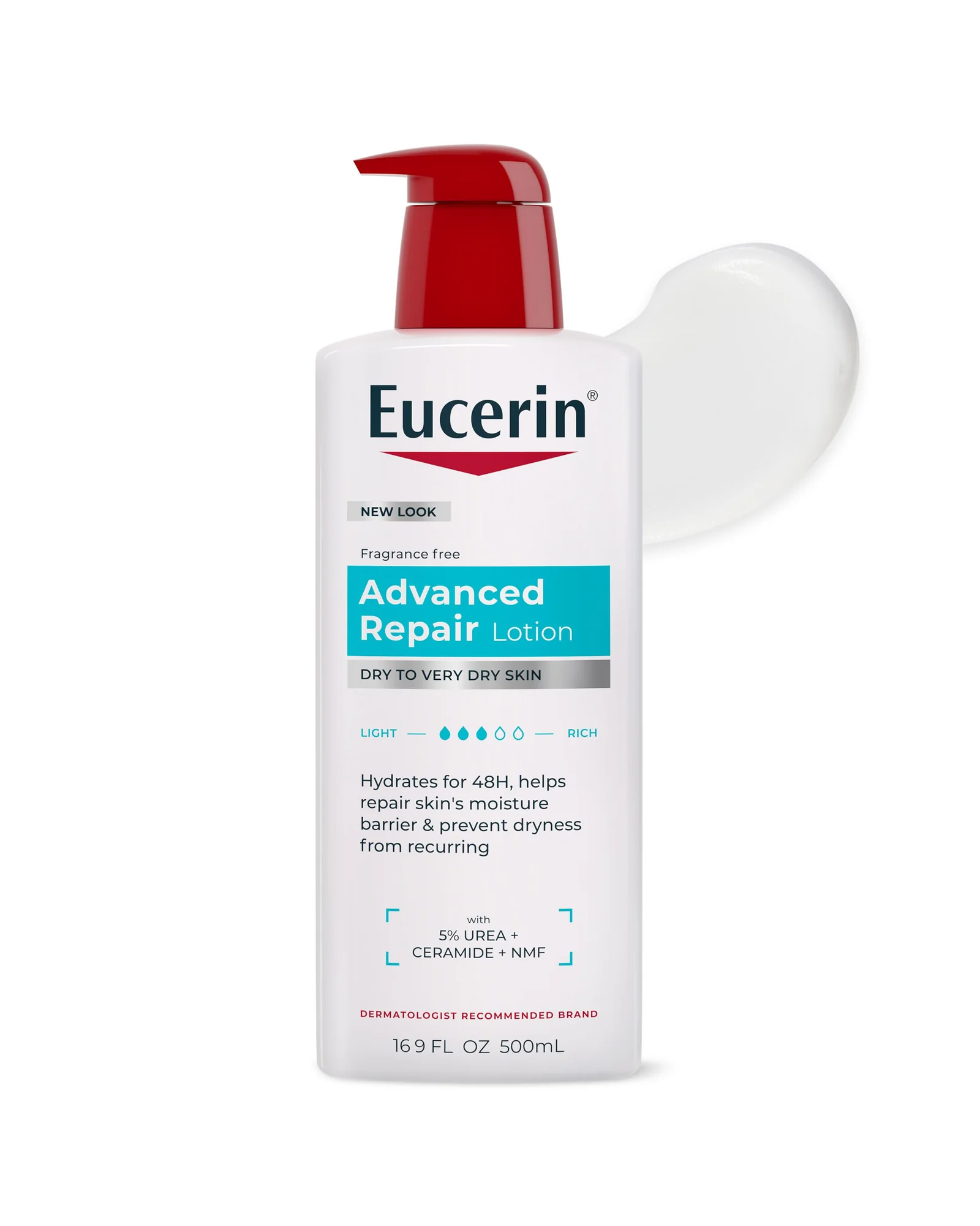 Eucerin Advanced Repair восстанавливающий лосьон 500мл — белый