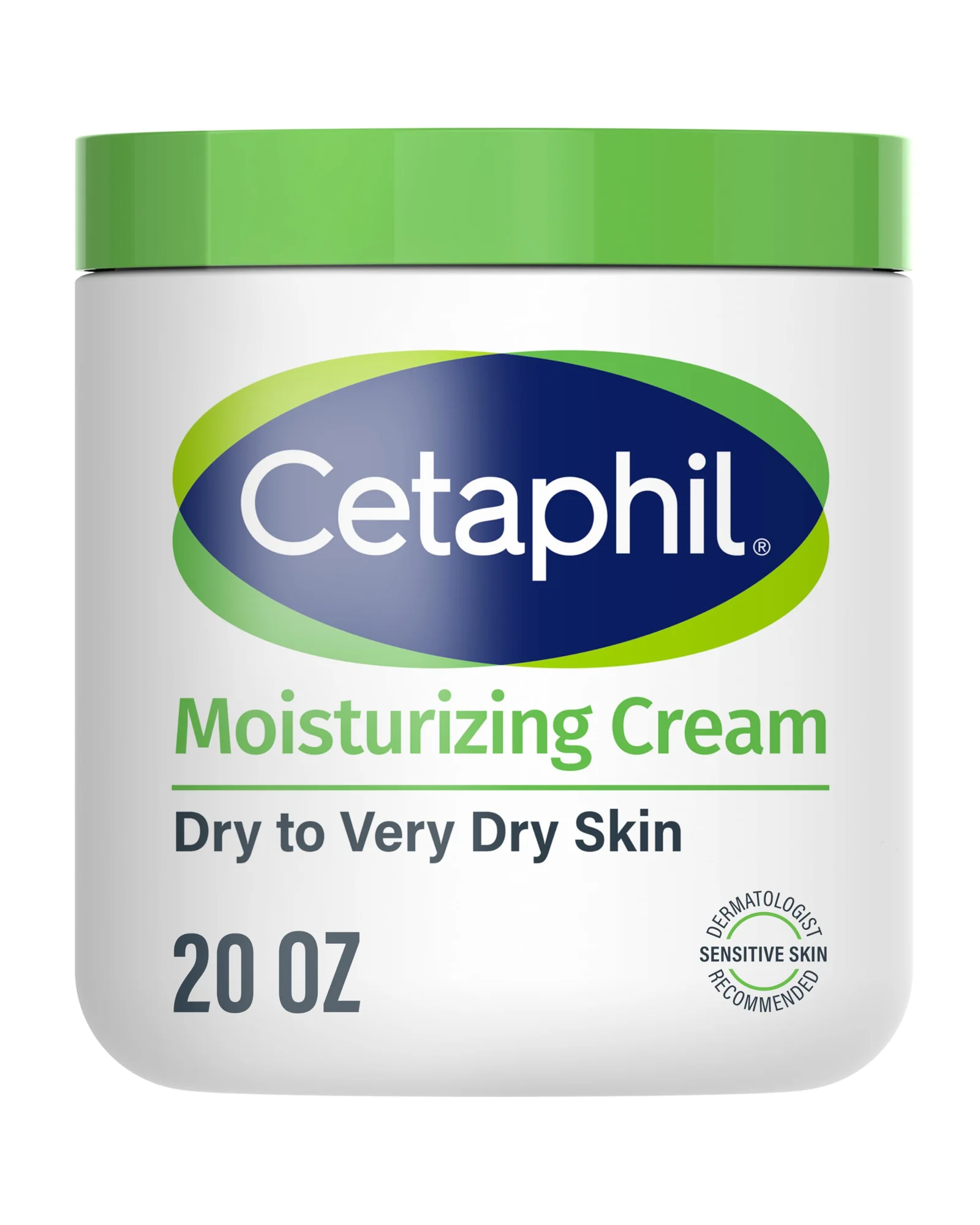 Cetaphil крем для лица и тела, увлажняющий, 20 oz — белый
