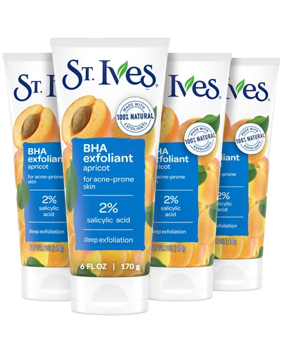 Скраб для лица St. Ives Apricot против акне с салициловой кислотой, 170 г, 4 шт.