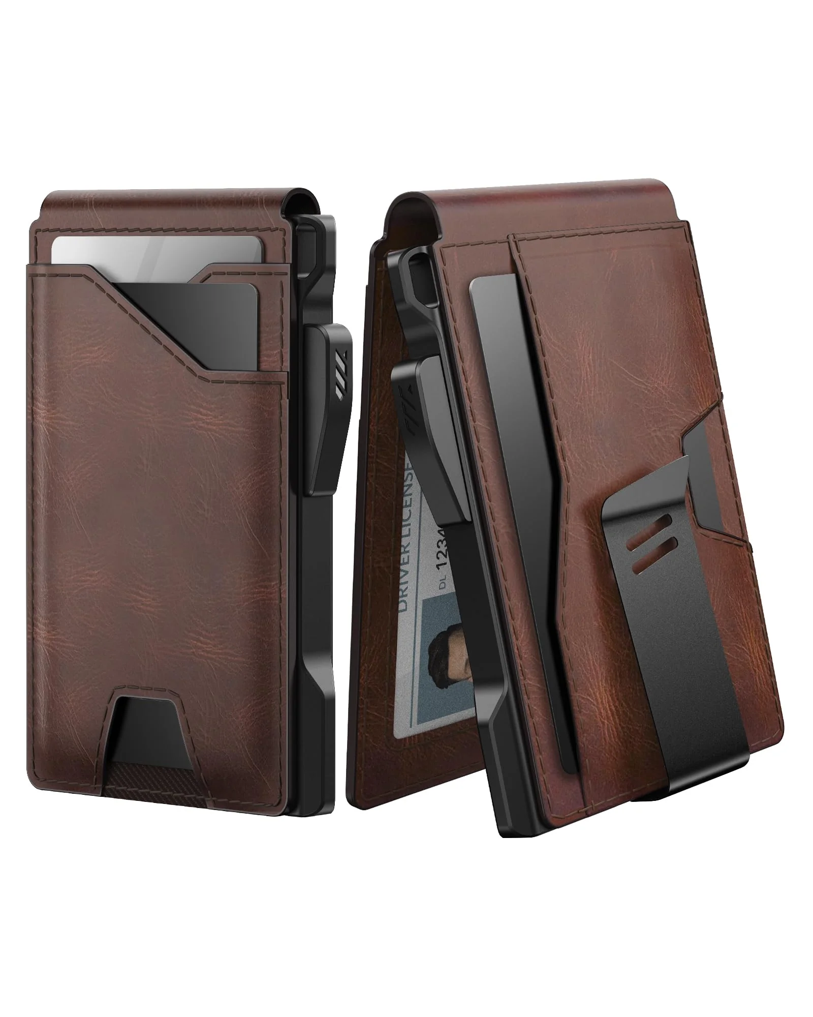typecase Тактический кошелёк из кожи с RFID защитой коричневый — коричневый