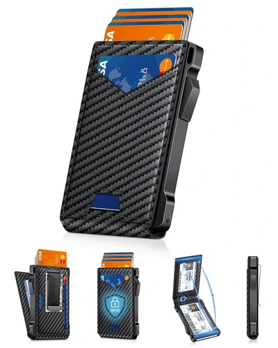 KAFELLON Slim Pop Up Wallet for Men, RFID