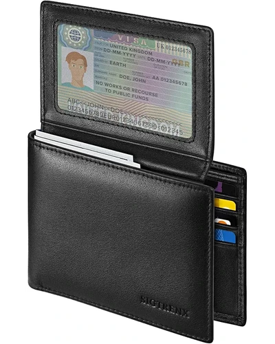 Sigtrenx кожаный кошелёк bifold с RFID защитой