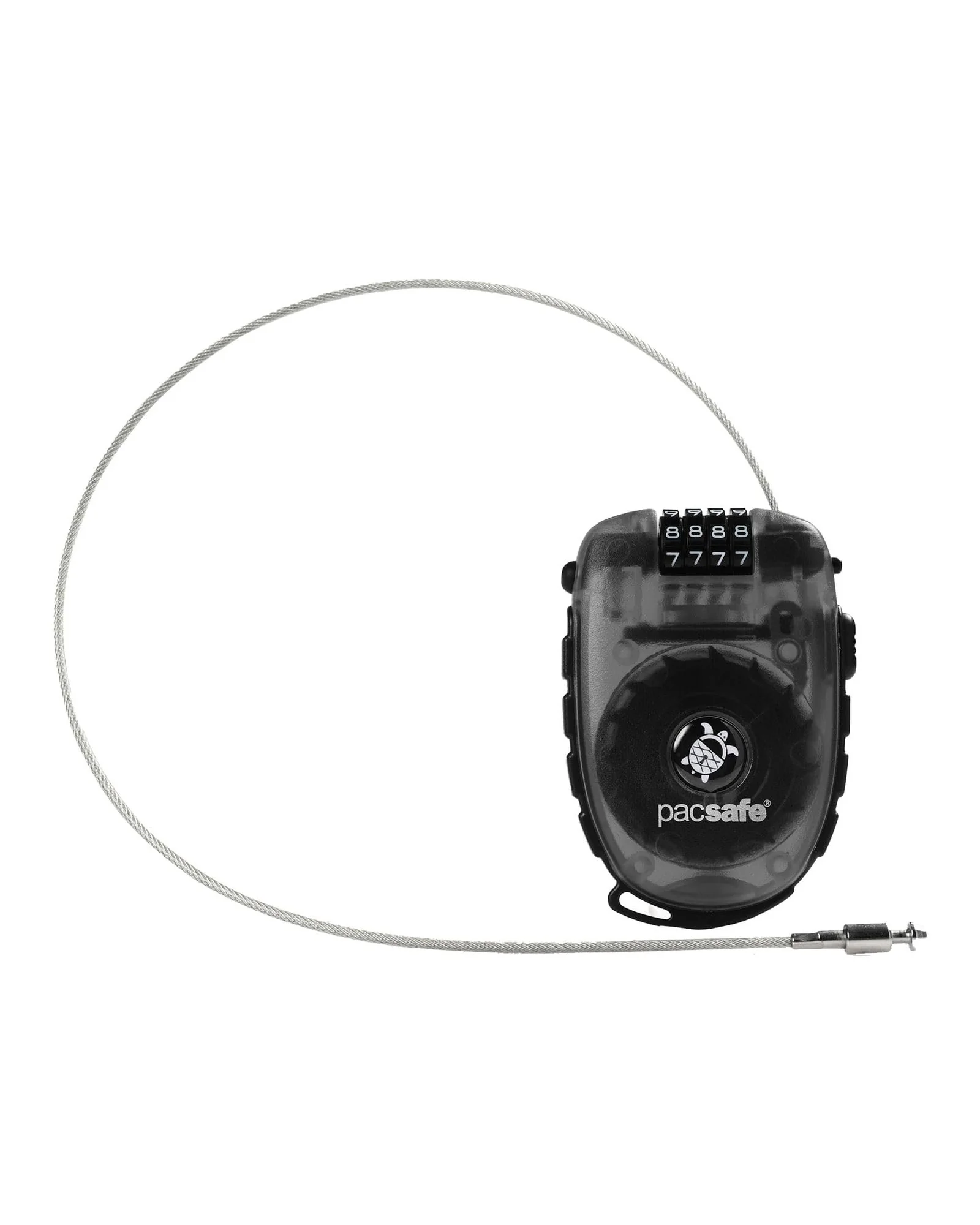 Pacsafe Retractasafe 250 кабельный замок, дымчатый — черный