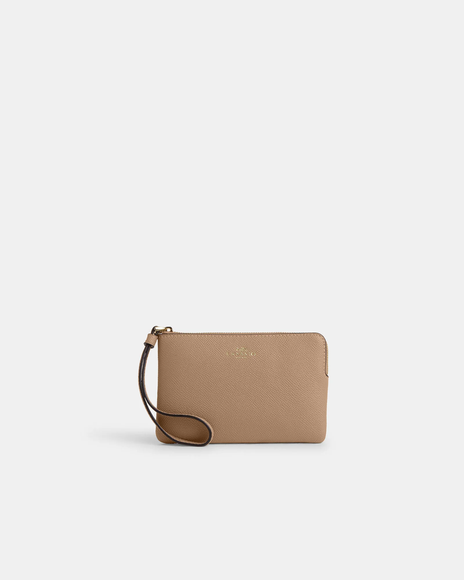 Клатч-кошелёк Coach Corner Zip Wristlet Signature Canvas — 1