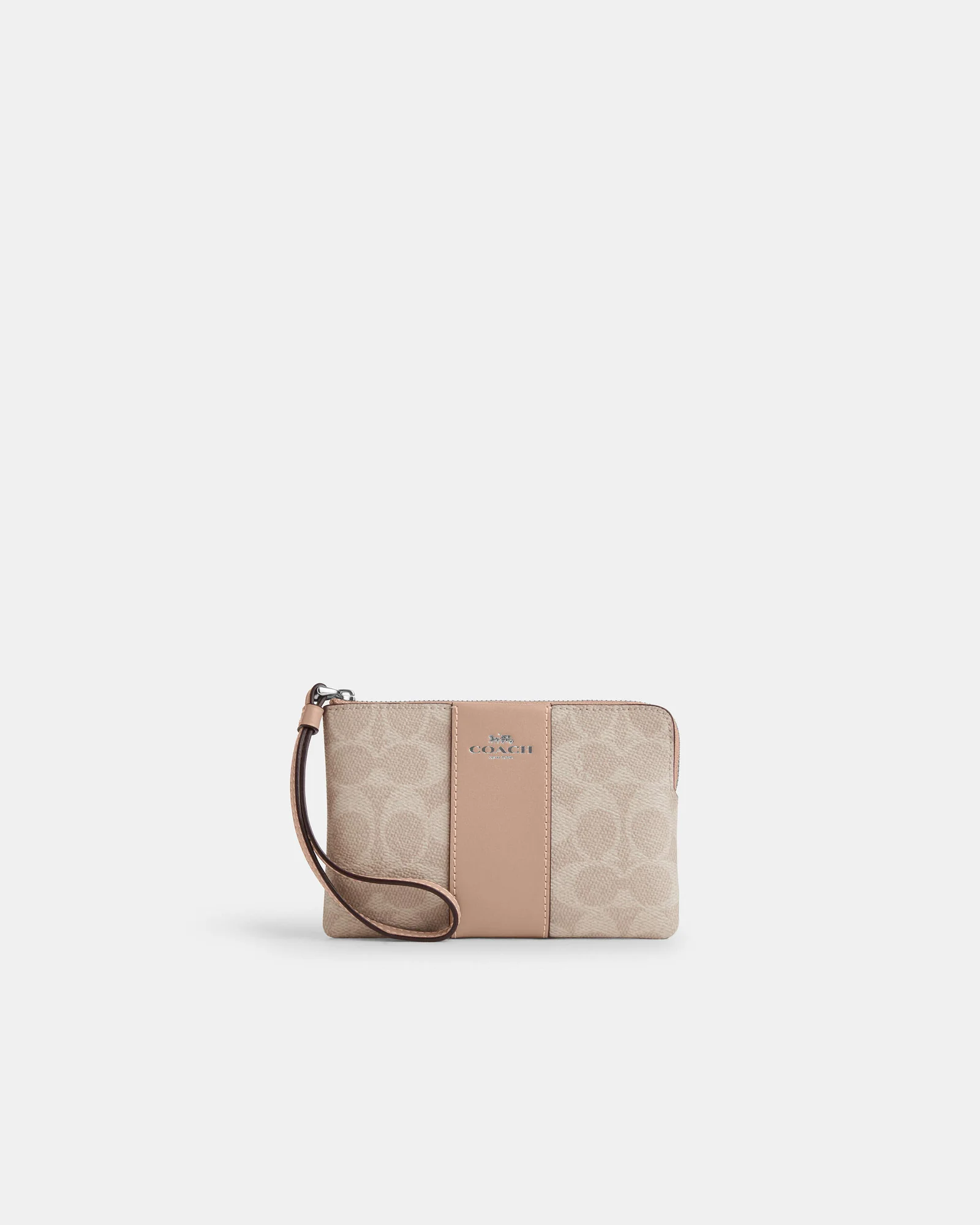 Клатч-кошелёк Coach Corner Zip Wristlet Signature Canvas — 9