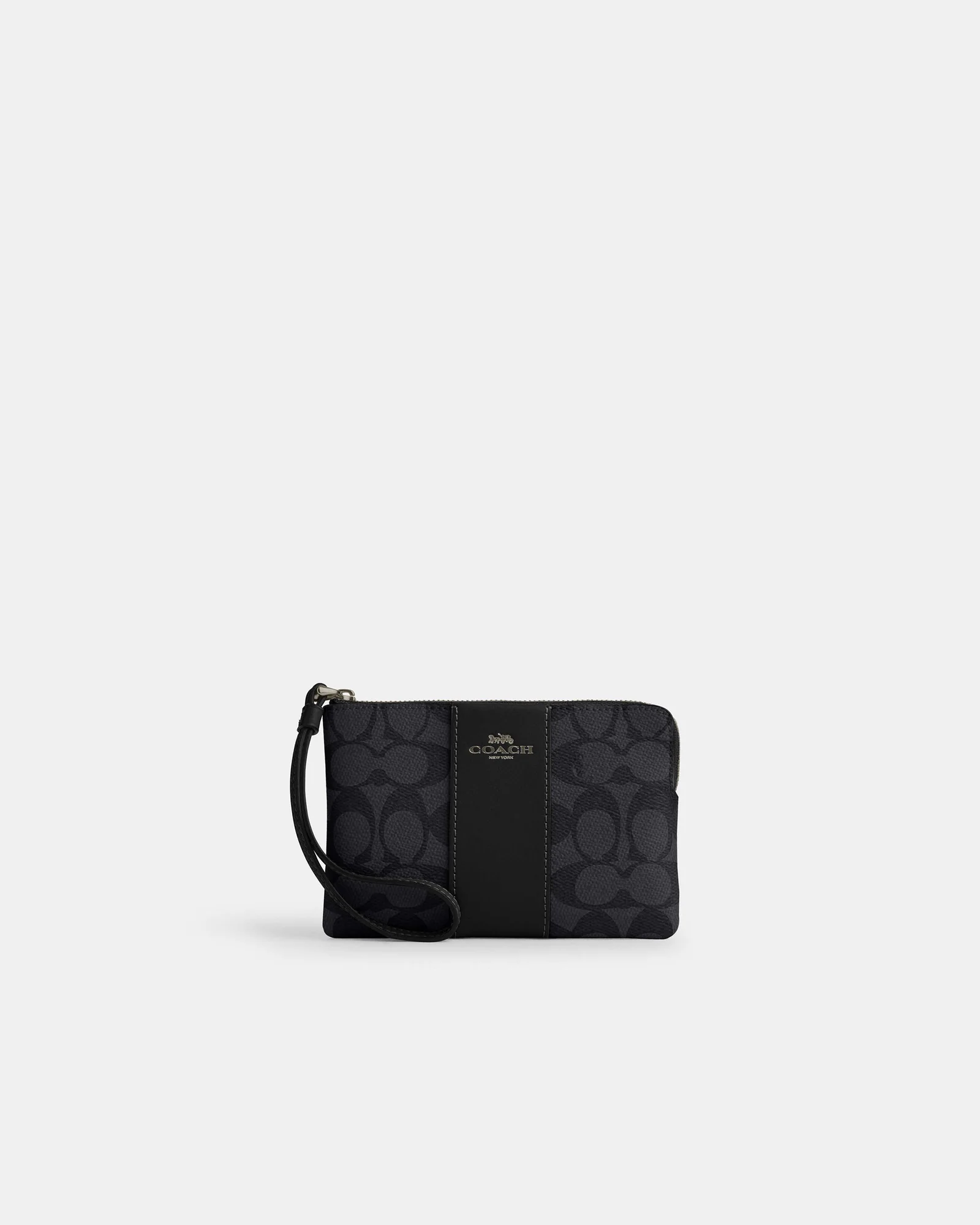Клатч-кошелёк Coach Corner Zip Wristlet Signature Canvas — 9