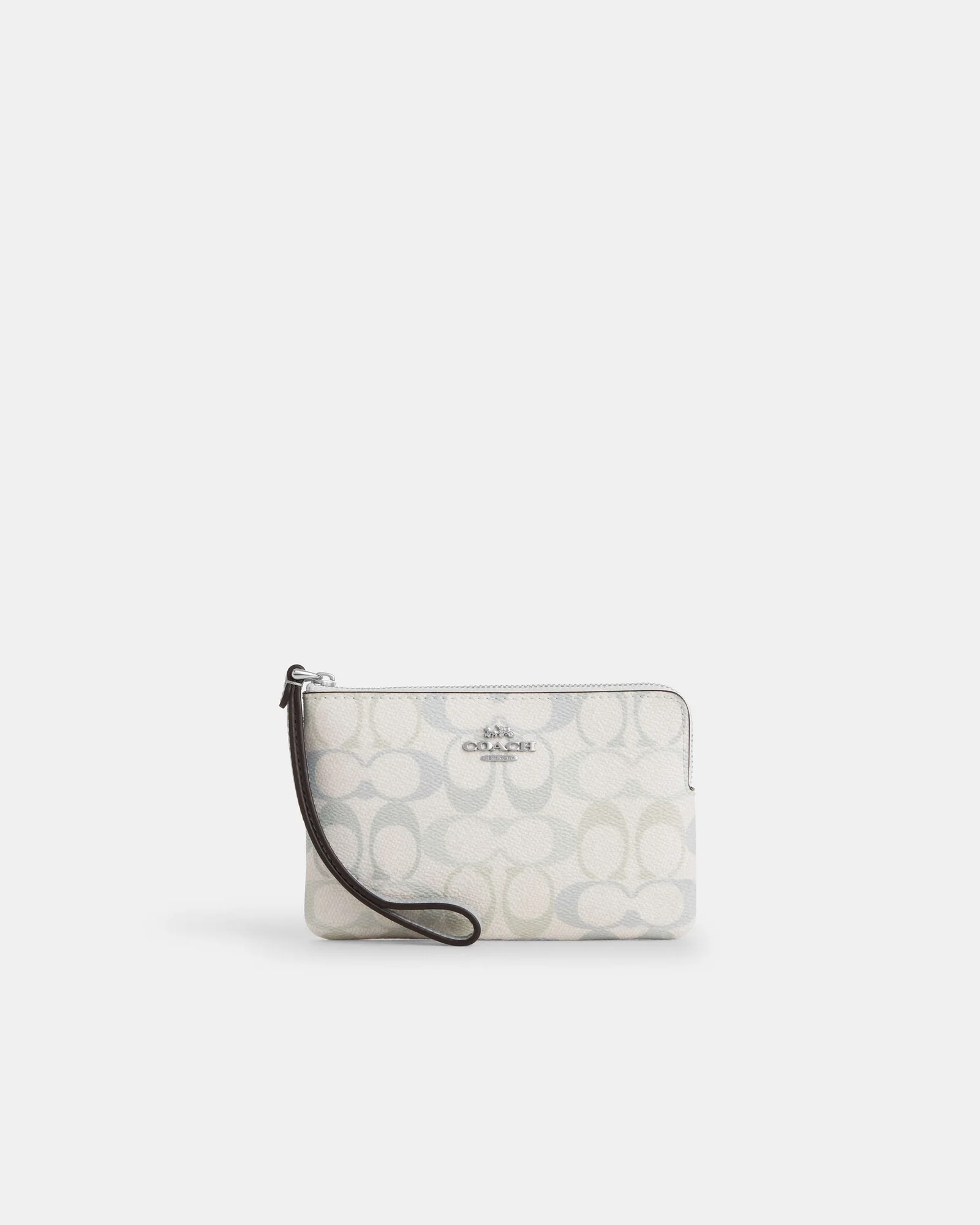 Клатч-кошелёк Coach Corner Zip Wristlet Signature Canvas — 5
