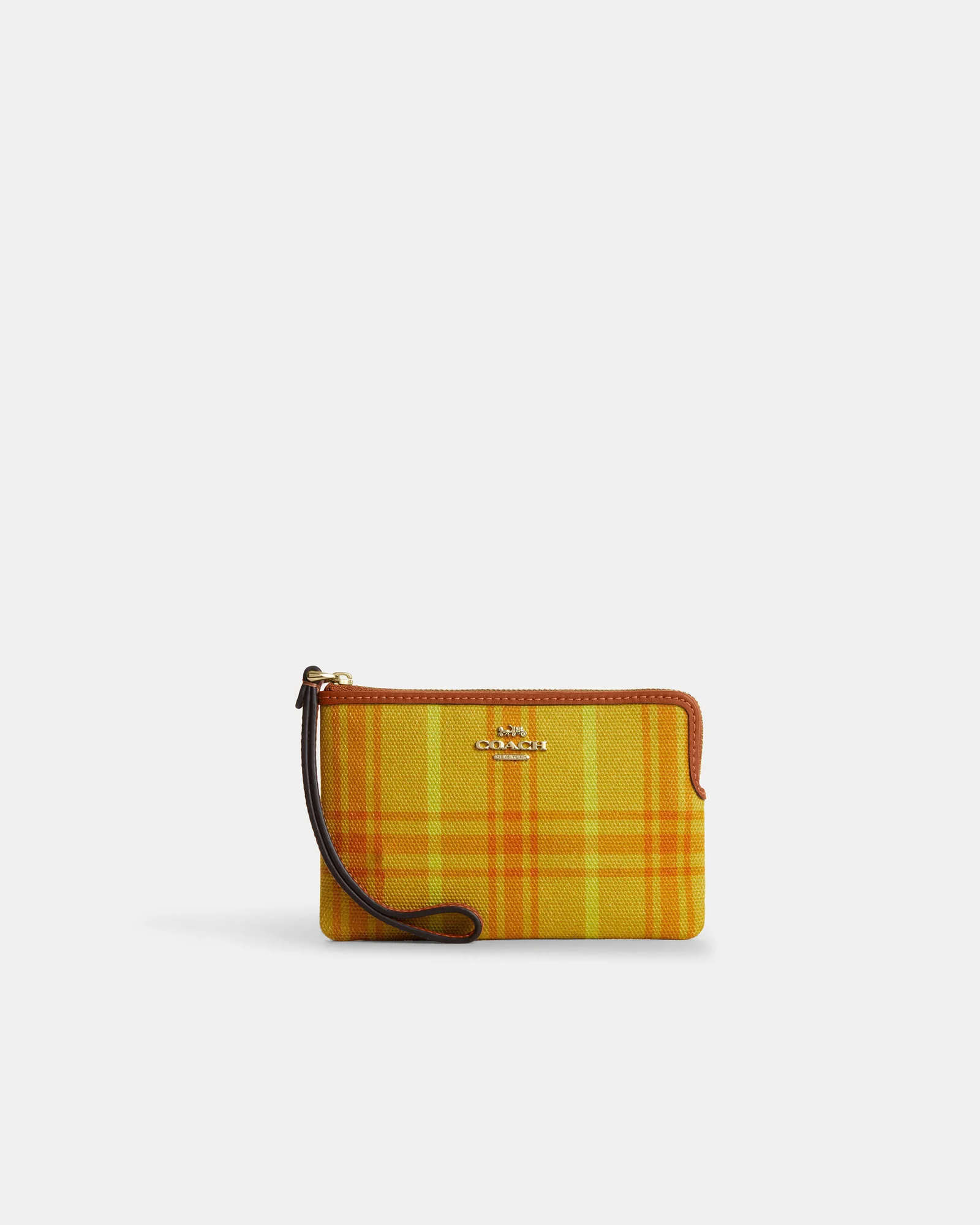 Клатч-кошелёк Coach Corner Zip Wristlet Signature Canvas — 14