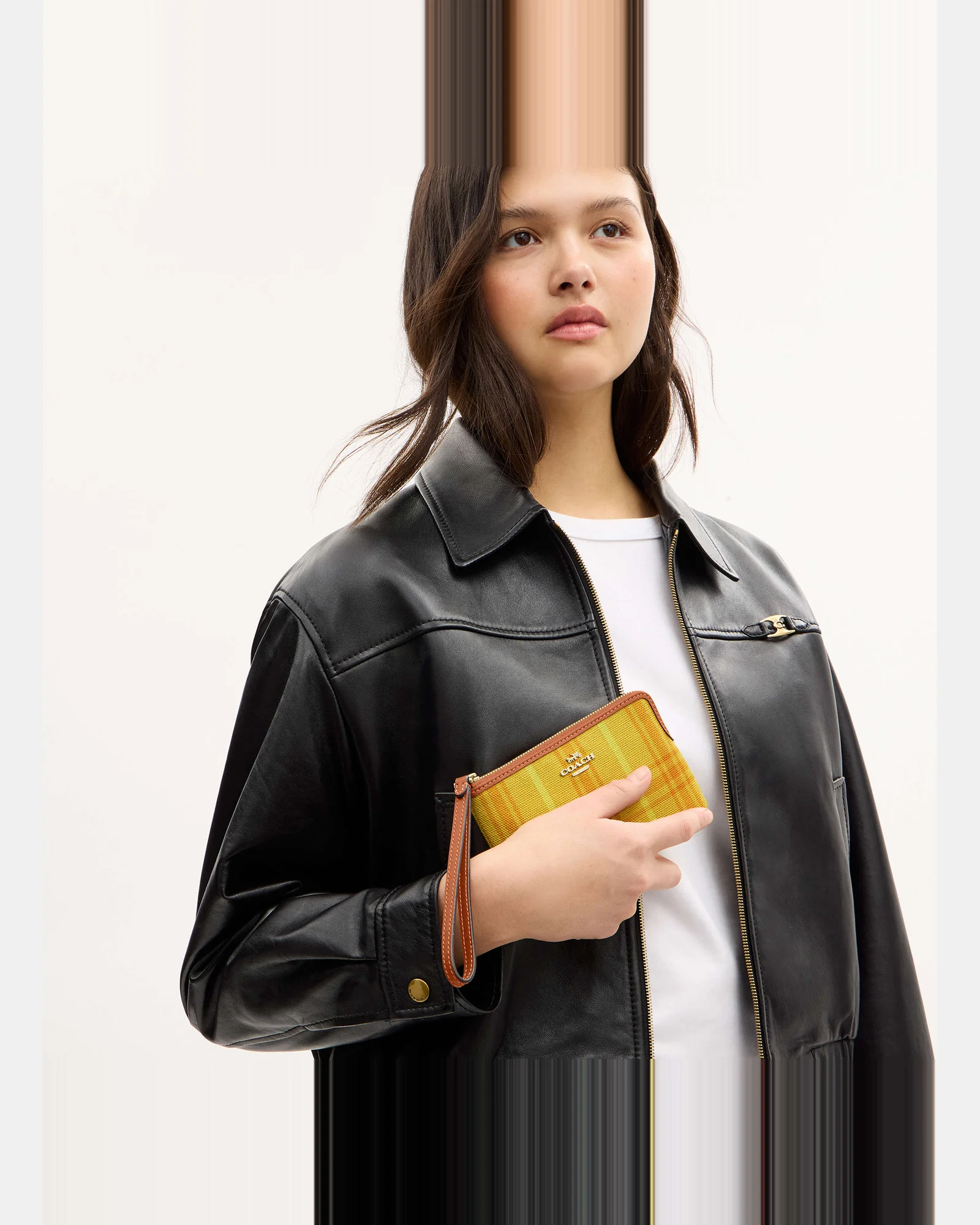 Клатч-кошелёк Coach Corner Zip Wristlet Signature Canvas — 3