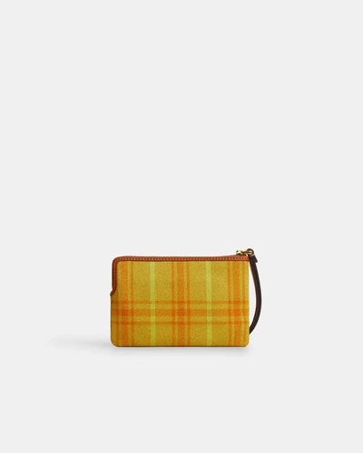 Клатч-кошелёк Coach Corner Zip Wristlet Signature Canvas