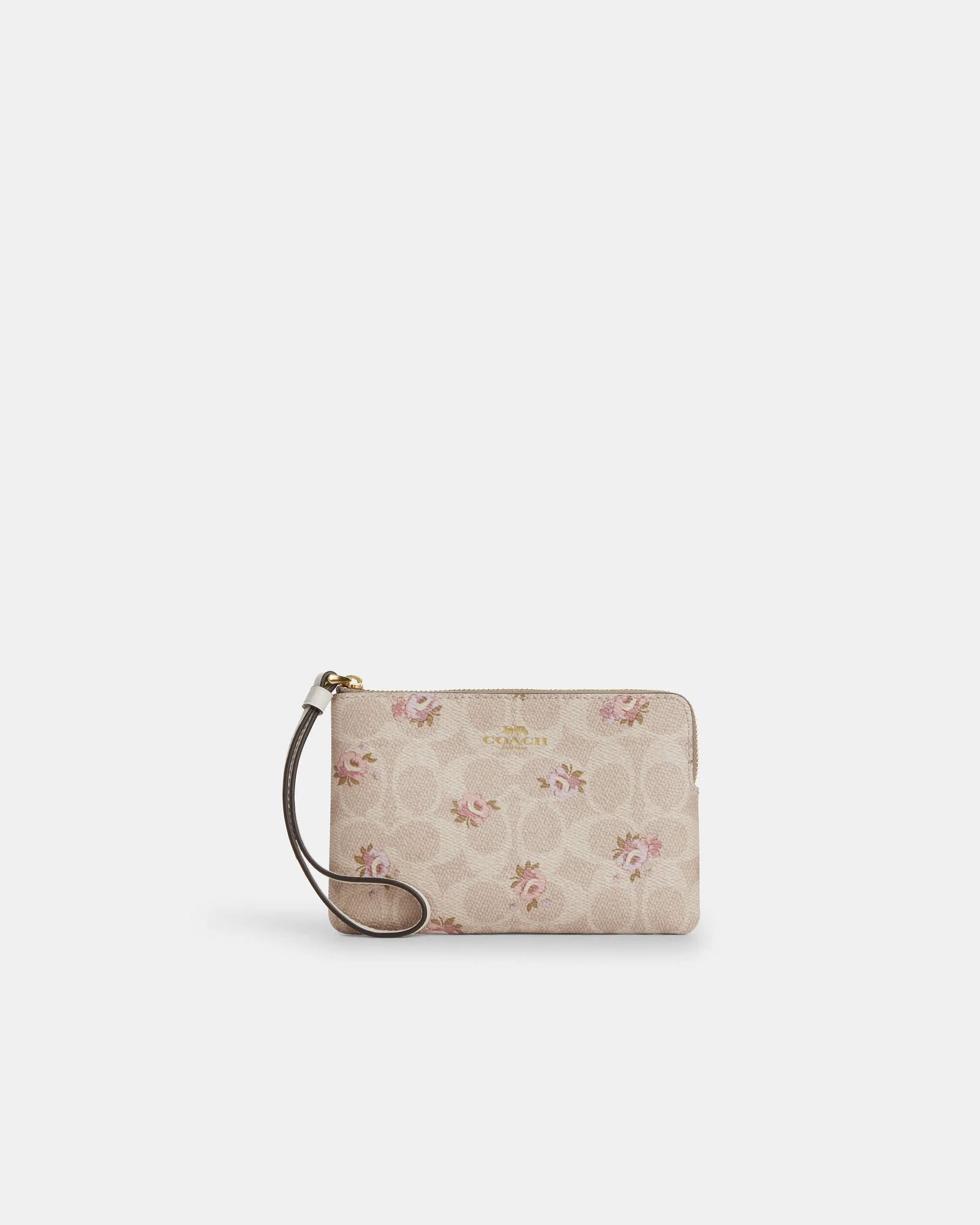 Клатч-кошелёк Coach Corner Zip Wristlet Signature Canvas — 6