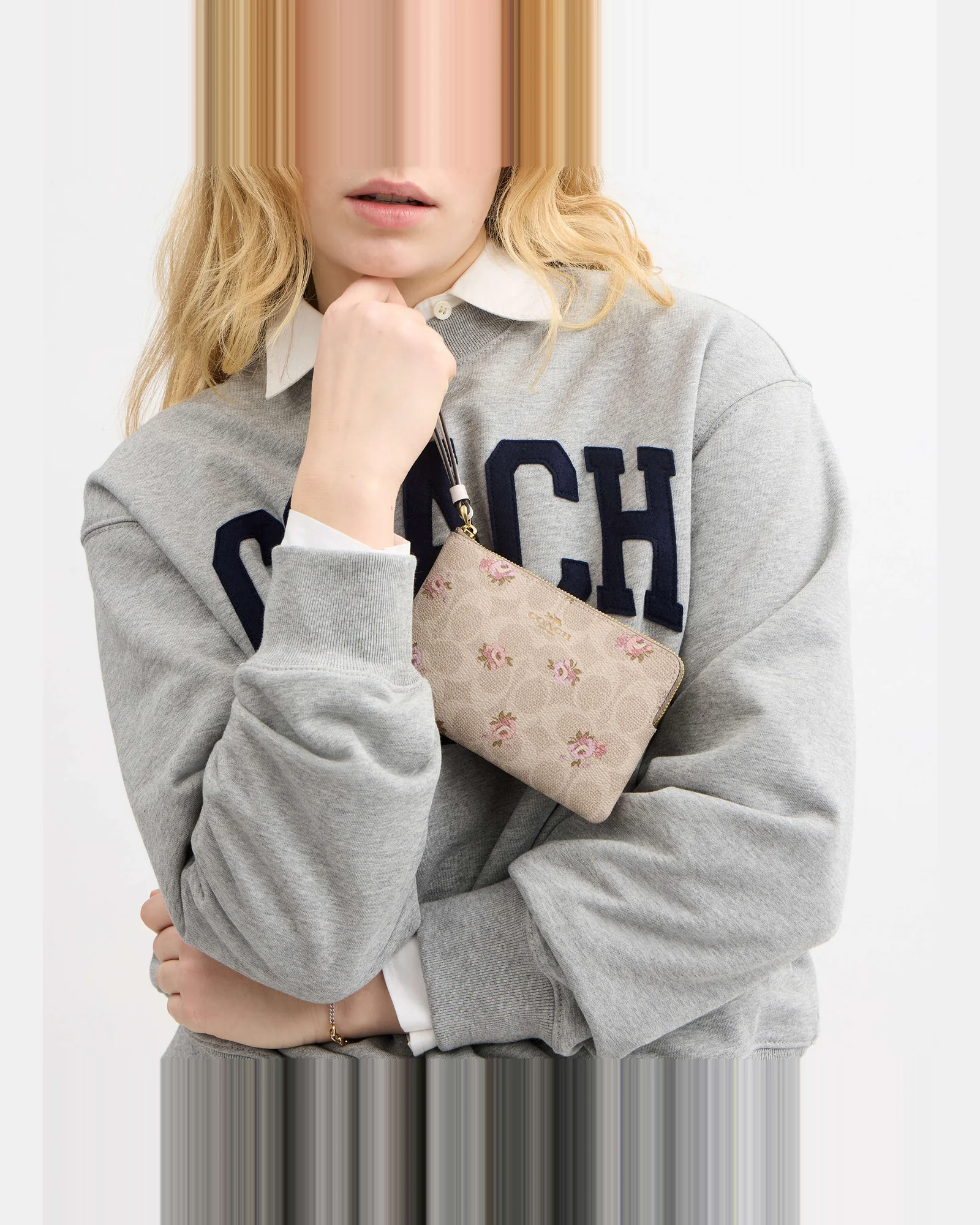 Клатч-кошелёк Coach Corner Zip Wristlet Signature Canvas — 7