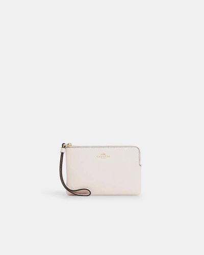 Клатч-кошелёк Coach Corner Zip Wristlet Signature Canvas