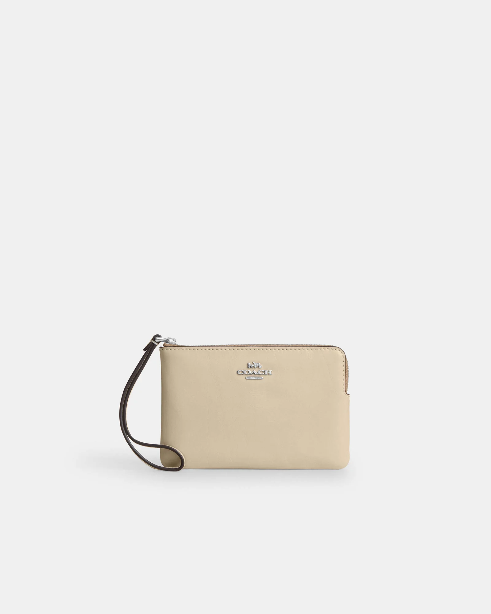 Клатч-кошелёк Coach Corner Zip Wristlet Signature Canvas — 1