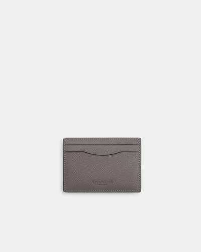 Кожаный картхолдер Coach с зажимом для купюр