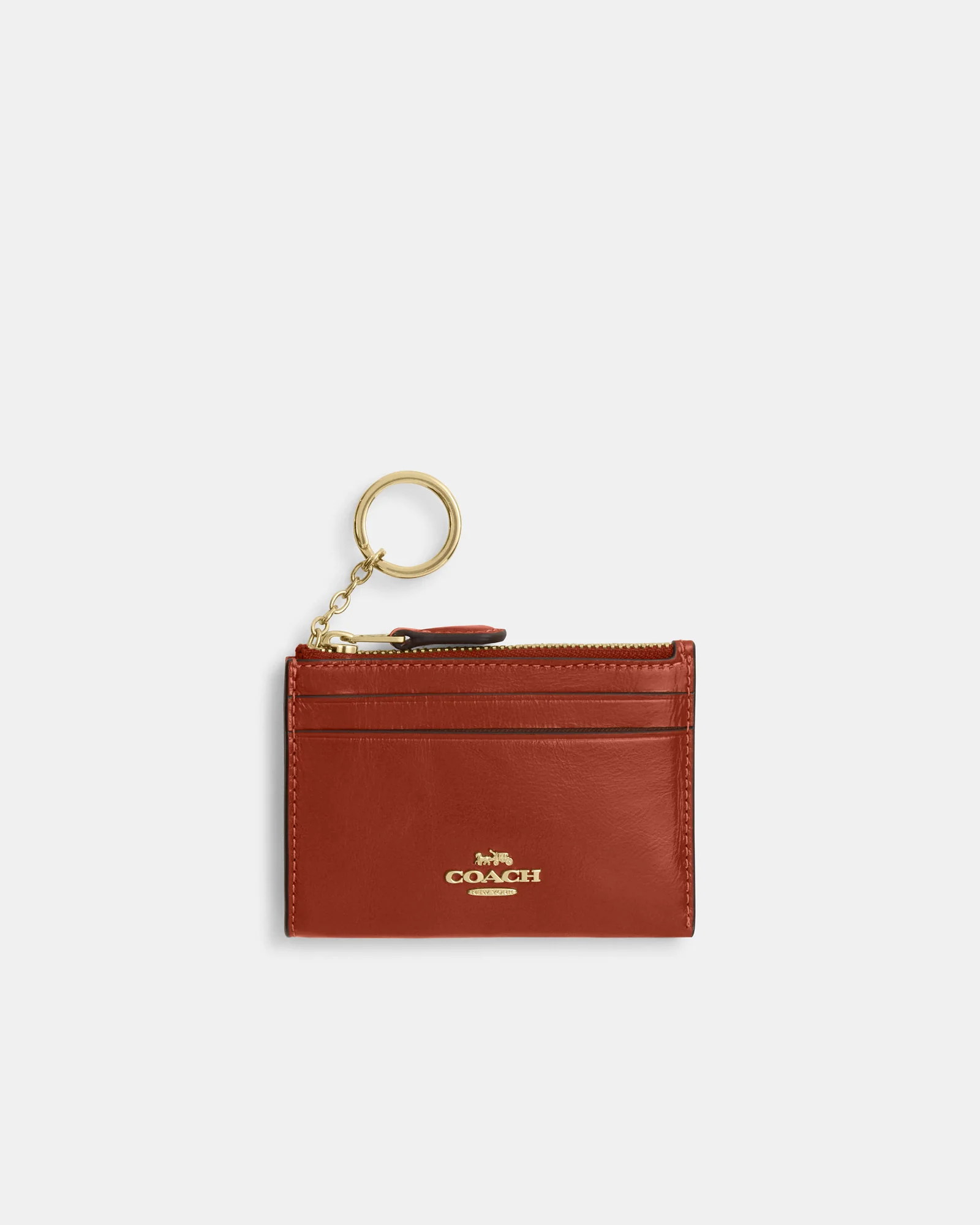 Мини-кардхолдер Coach Essential с кольцом для ключей — 1