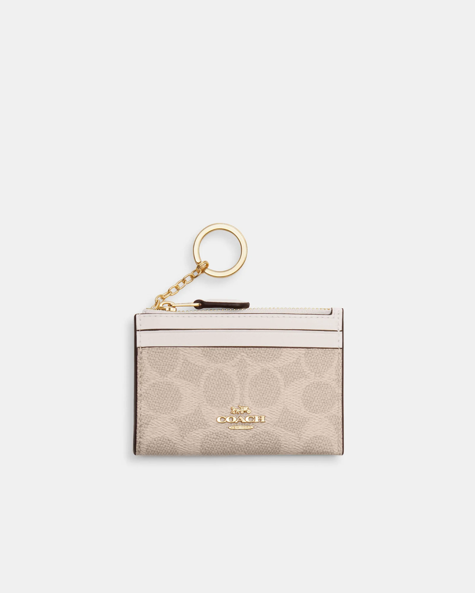 Мини-картхолдер Coach с кольцом для ключей — 1