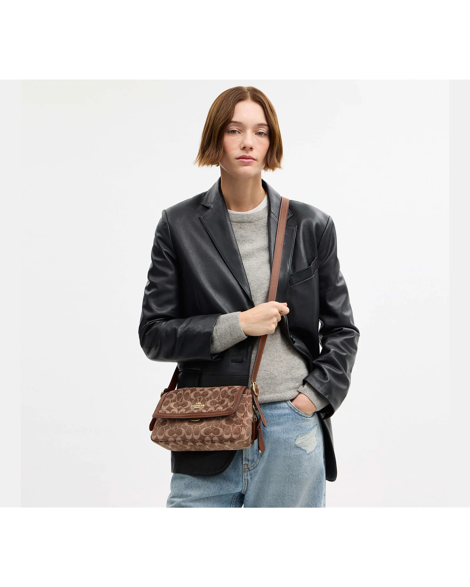 Сумка Coach Etta на плечо с клапаном — 7