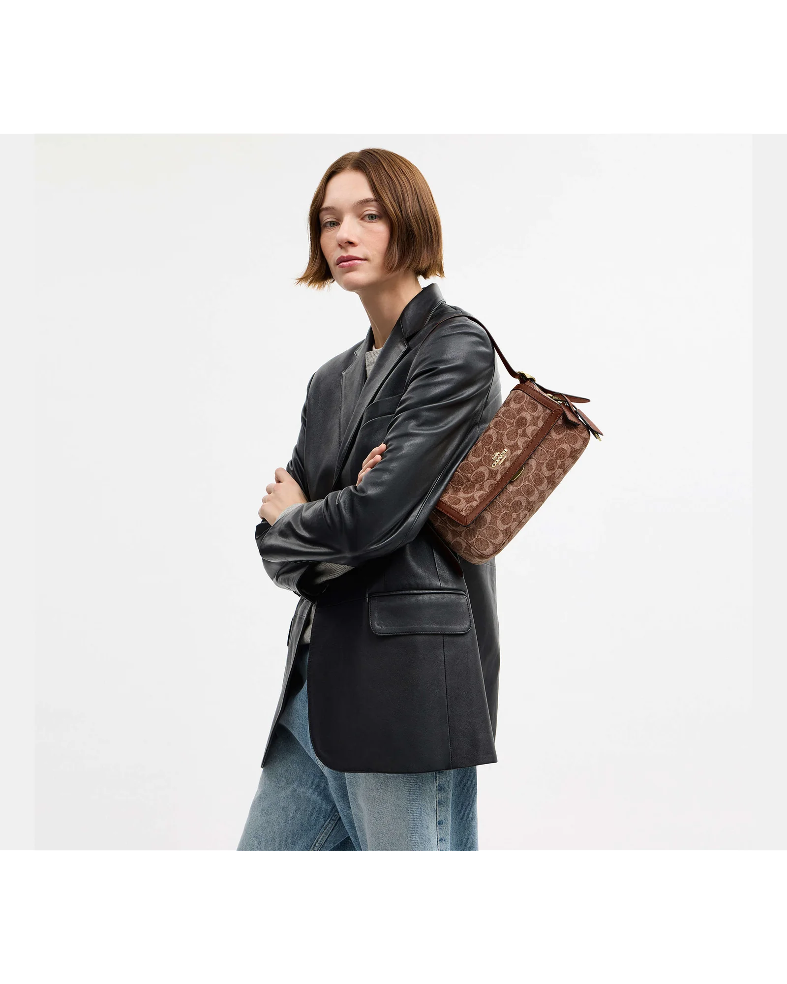 Сумка Coach Etta на плечо с клапаном — 8