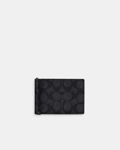 Тонкий кошелек Coach с зажимом для купюр