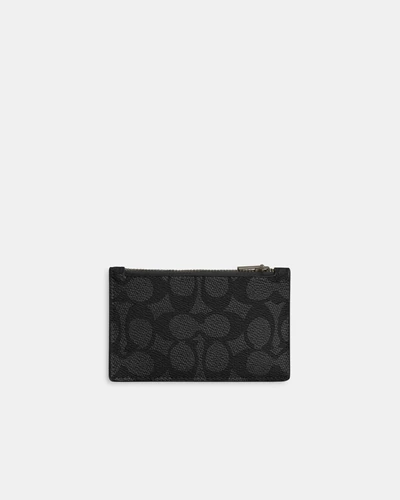 Картхолдер Coach на молнии с кольцом