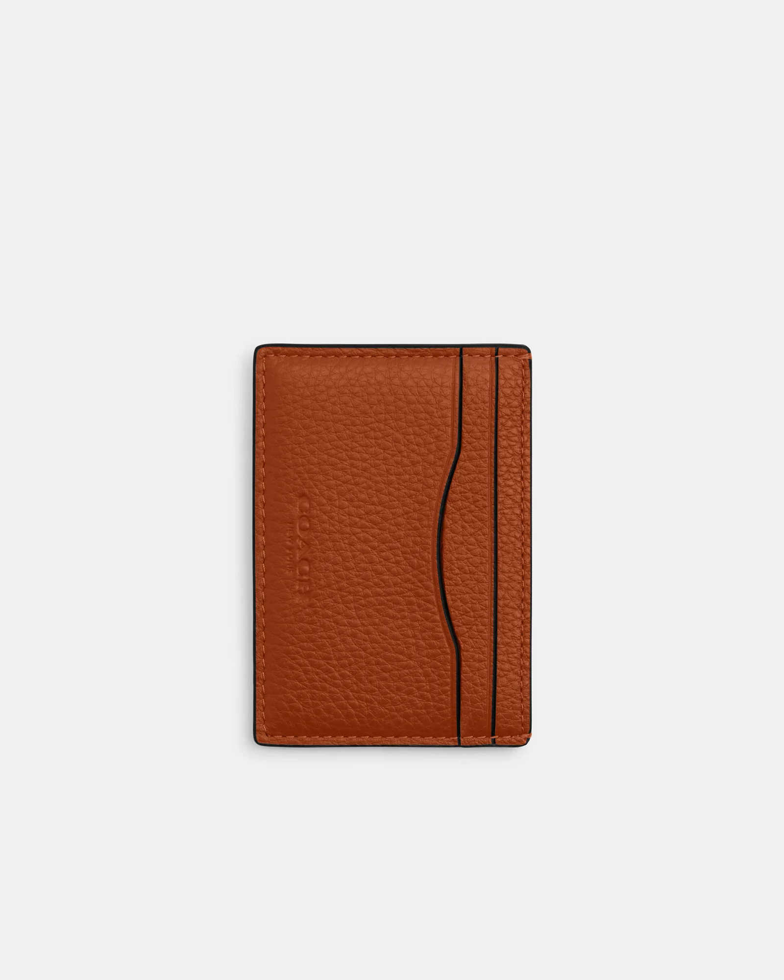 Картхолдер Coach с зажимом для денег из канваса Signature — 1