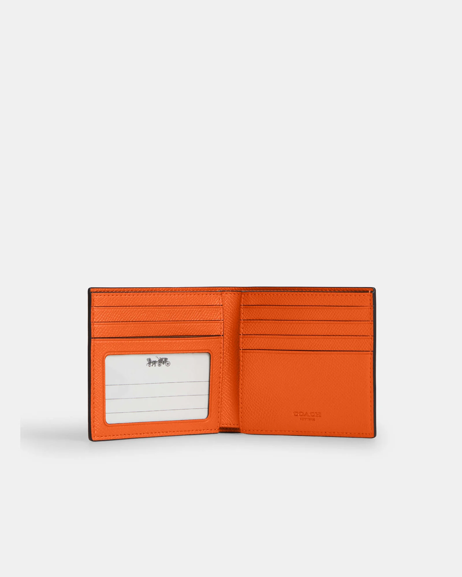 Кожаное портмоне Coach с окошком для документов — 4