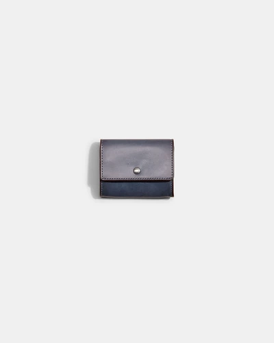Монетница Coach из кожи буйвола