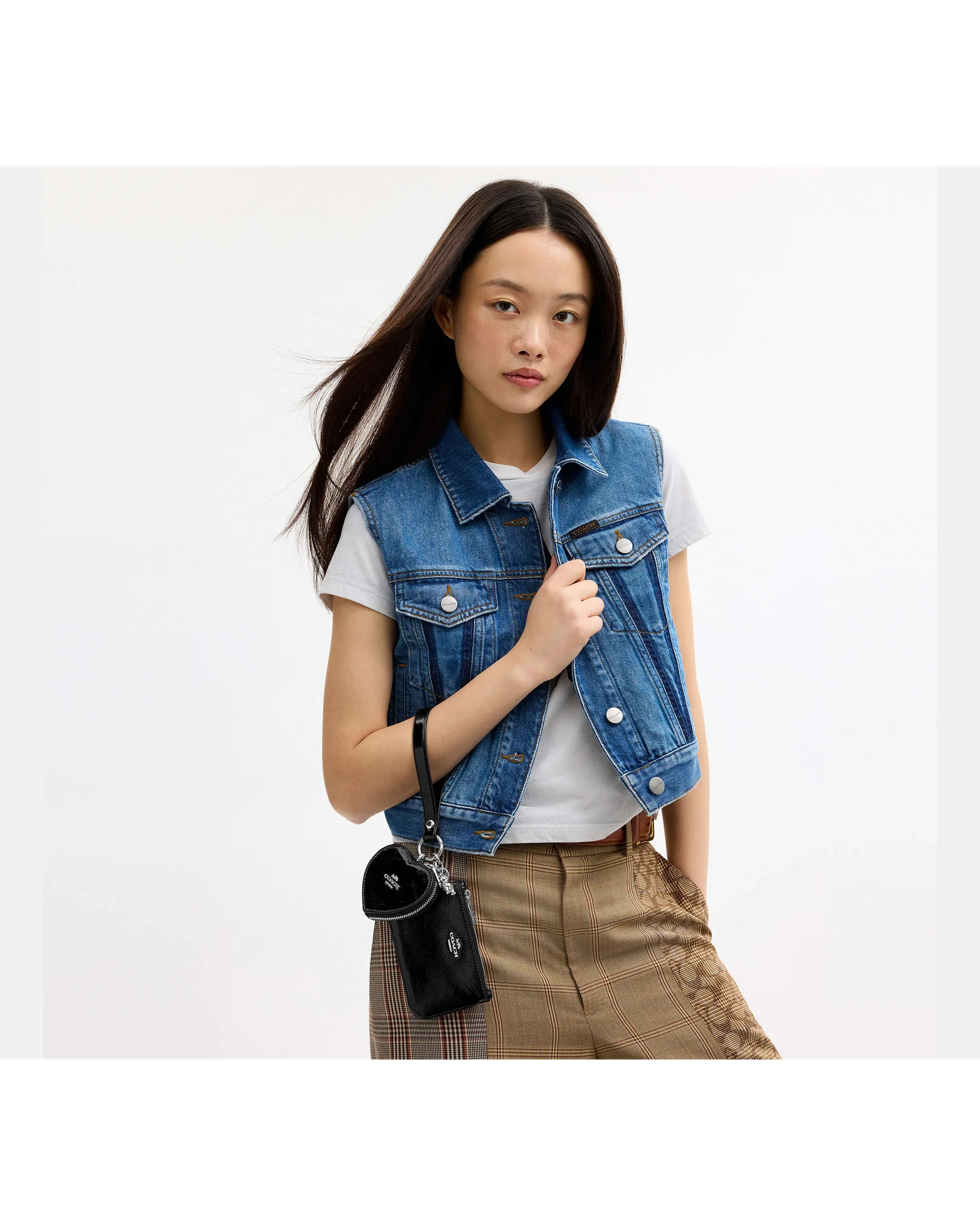 Женский кошелек-браслет Coach с подвеской-сердцем — 8