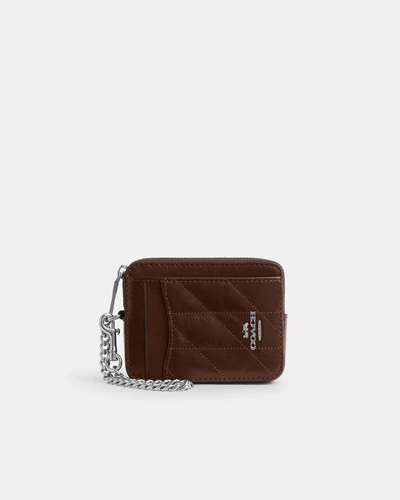 Картхолдер Coach на молнии с бантами